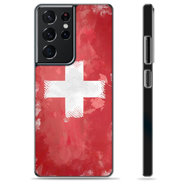 Samsung Galaxy S21 Ultra 5G Protective Cover - Swiss Flag