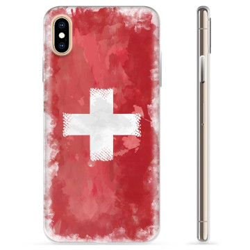 iPhone X / iPhone XS TPU Case - Swiss Flag