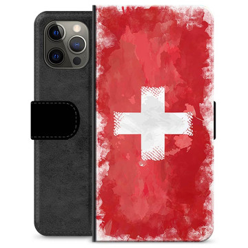 iPhone 12 Pro Max Premium Flip Case - Swiss Flag