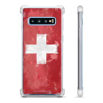 Samsung Galaxy S10+ Hybrid Case - Swiss Flag