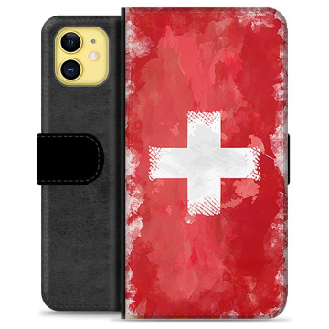 iPhone 11 Premium Flip Case - Swiss Flag