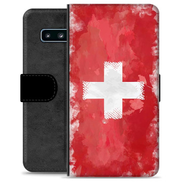 Samsung Galaxy S10 Premium Flip Case - Swiss Flag