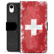 iPhone XR Premium Flip Case - Swiss Flag