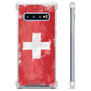 Samsung Galaxy S10 Hybrid Case - Swiss Flag