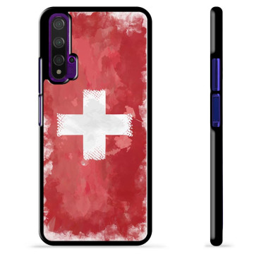 Huawei Nova 5T Protective Cover - Swiss Flag