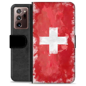 Samsung Galaxy Note20 Ultra Premium Flip Case - Swiss Flag