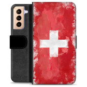 Samsung Galaxy S21+ 5G Premium Flip Case - Swiss Flag