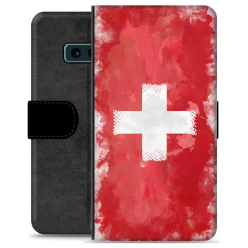 Samsung Galaxy S10e Premium Flip Case - Swiss Flag