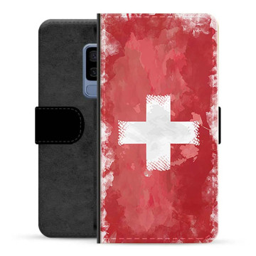 Samsung Galaxy S9+ Premium Flip Case - Swiss Flag