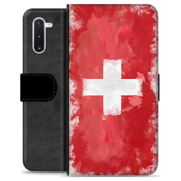 Samsung Galaxy Note10 Premium Flip Case - Swiss Flag