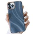 Abstract Series iPhone 14 Pro Max Coated TPU Case - Blue