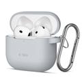 AirPods 4 Tech-Protect Silicone Hook Case - Crayon Grey