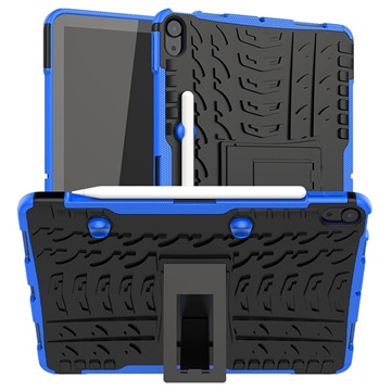 Anti-Slip iPad Air 2020/2022 Hybrid Case with Kickstand - Blue / Black