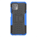 Anti-Slip Motorola Edge 20 Lite Hybrid Case with Stand - Blue / Black