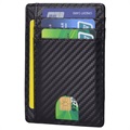 Anti-magnetic RFID Wallet / Card Holder - Carbon Fiber