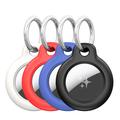 Apple AirTag Dux Ducis Plastic Case Set with Keychain - 4 Pcs. - Black / Blue / Red / White