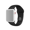 Apple Watch Series SE (2023)/10/9/8/SE (2022)/7/SE/6/5/4/3/2/1 Soft Silicone Strap - 41mm/40mm/38mm - Black