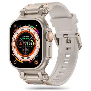 Apple Watch Series Ultra 2/Ultra/10/9/8/SE (2022)/7/SE/6/5/4/3/2/1 Tech-Protect Delta Pro Strap - 49mm/46mm/45mm/44mm/42mm - Starlight / Titanium