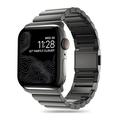 Apple Watch Series Ultra 2/Ultra/9/8/SE (2022)/7/SE/6/5/4/3/2/1 Tech-Protect SteelBand Stainless Steel Strap - 49mm/45mm/44mm/42mm - Black