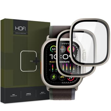Apple Watch Ultra/Ultra 2 Hofi Glass Ring Tempered Glass Screen Protector - 49mm - 2 Pcs. - Titanium