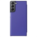 Armored Guards Samsung Galaxy S22+ 5G Flip Case - Carbon Fiber - Purple