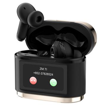 BD2 Smart Digital Display Wireless Bluetooth Headset - Touch Screen, ANC & ENC Noise Cancelling