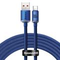 Baseus Crystal Shine USB-A / USB-C Cable - 1.2m, 100W - Blue