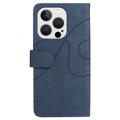 Bi-Color Series iPhone 14 Pro Wallet Case - Blue