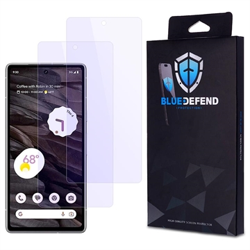 Google Pixel 7a BlueDefend Anti-Blue Light Tempered Glass Screen Protector - 2 Pcs.