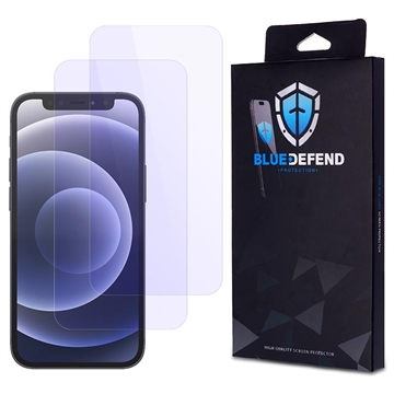 iPhone 12 BlueDefend Anti-Blue Light Tempered Glass Screen Protector - 2 Pcs.