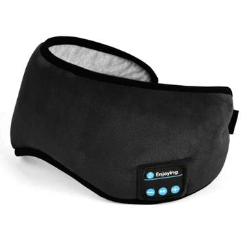 Bluetooth Headband Sleep Mask / Smart Music Playing Eye Mask - Black