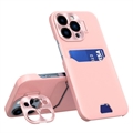 CamStand iPhone 14 Pro Case with Card Slot - Pink