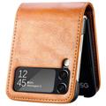 Card Series Samsung Galaxy Z Flip4 5G Wallet Case - Brown