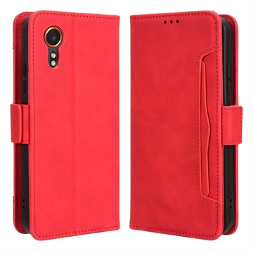 Samsung Galaxy Xcover7 Cardholder Series Wallet Case - Red