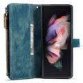 Caseme C30 Multifunctional Samsung Galaxy Z Fold4 5G Wallet Case - Blue