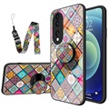 Checkered Pattern Honor 70 Hybrid Case - Colorful Mandala