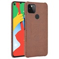 Crocodile Series Google Pixel 4a 5G Cover - Brown