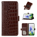 Crocodile Series OnePlus 11 Wallet Leather Case with RFID