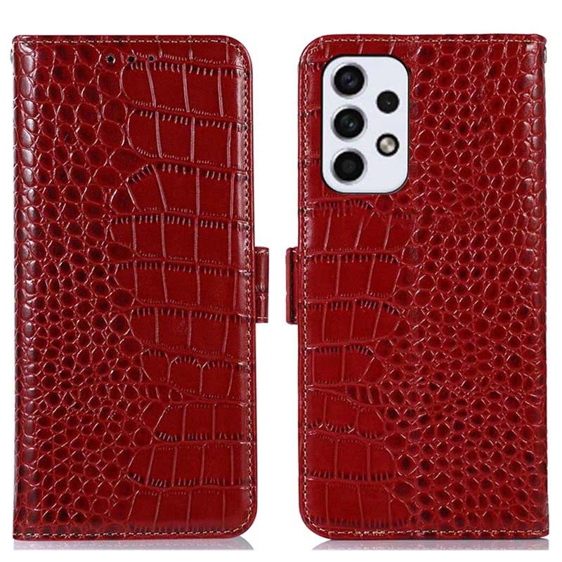 Crocodile Series Samsung Galaxy A33 5G Wallet Leather Case with RFID