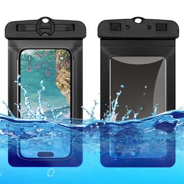 Double Lock Universal Waterproof Case - 6.5", IPX8 - Black