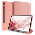 Samsung Galaxy Tab S9 Dux Ducis Domo Tri-Fold Smart Folio Case (Open Box - Bulk Satisfactory) - Pink