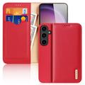 Samsung Galaxy S24 Dux Ducis Hivo Wallet Leather Case - Red