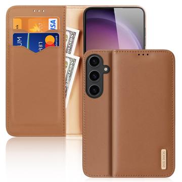 Samsung Galaxy S24+ Dux Ducis Hivo Wallet Leather Case - Brown