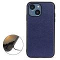 Elegant iPhone 14 Max Leather Case - Blue