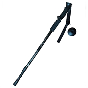 Extendable 3-Section Hiking Stick - 135cm (Open-Box Satisfactory) - Black