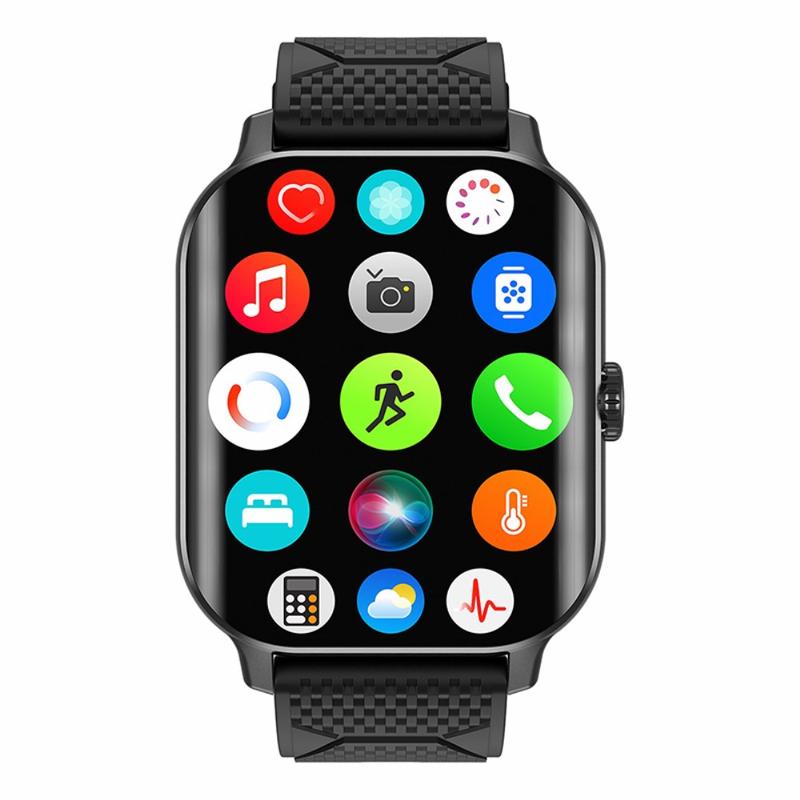 F12 2.02-inch Curved Screen Smart Watch with Encoder Bluetooth Calling ...