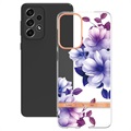 Flower Series Samsung Galaxy A33 5G TPU Case - Purple Begonia