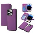 iPhone 14 Pro Detachable Wallet Case - Purple