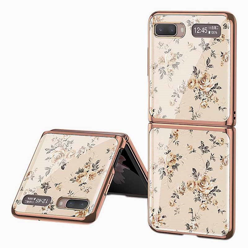 Gkk Flower Pattern Samsung Galaxy Z Flip Case