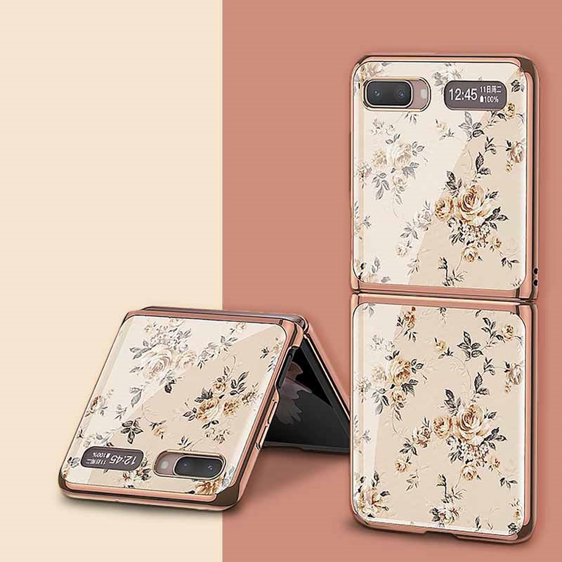 Gkk Flower Pattern Samsung Galaxy Z Flip Case